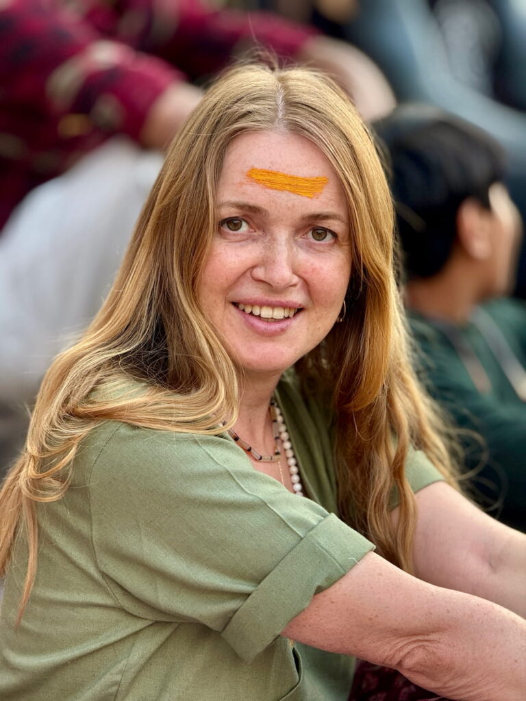 A student from Silent Meditation retreat in Pokhara Nepal, Himalayas