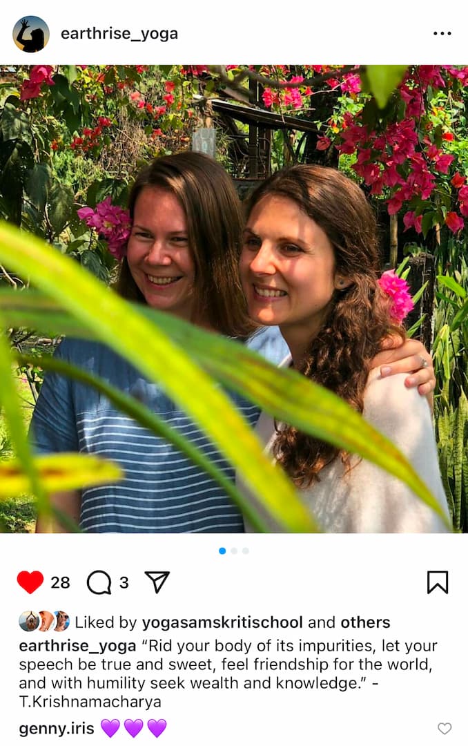 vedic yoga academy insta post review